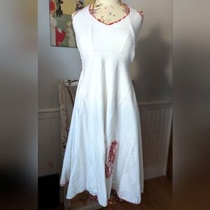 Vintage White‎ Embroidered Dress